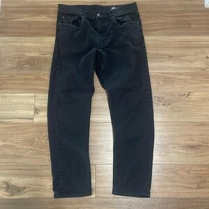 Faherty 5 pocket stretch terry pants (black)